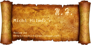 Michl Hilmár névjegykártya
